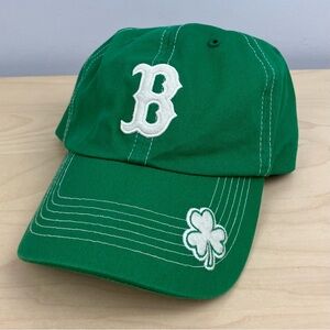 Boston Red Sox MLB Strapback Hat Twins Shamrock Green Embroidered Logo